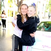 Celebrity Sightings in Los Angeles, California - September 4, 2021 jojo siwa and girlfriend kylie prew smiling in los angeles, california on september 4, 2021